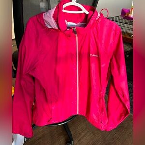 Hot Pink Columbia Women’s Rain Jacket